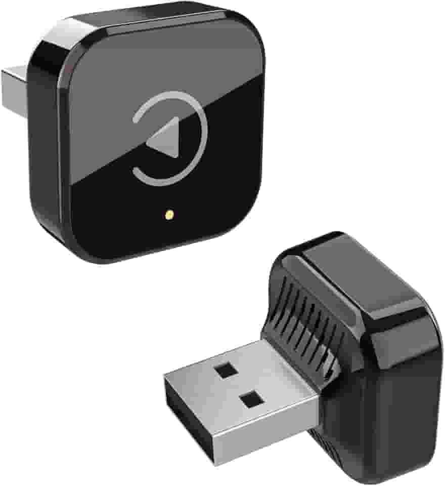 Adaptador Wireless CarPlay Android Auto 2 em 1, Conversor de Cabo para Sem Fio, para compatibilidade com Carplay USB A/C, Plug & Play, Encaixe Angular Discreto, Sem Atrasos para Carros 2016-2024.