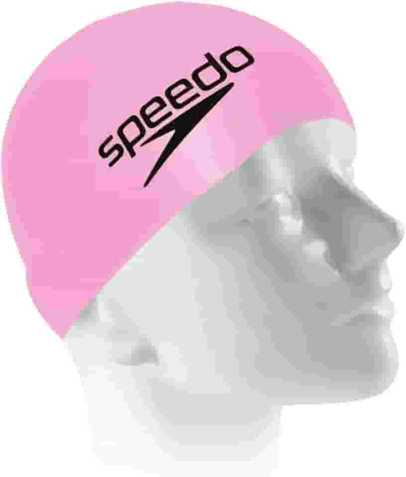 Touca de Natação, Speedo, Big Swim Cap, Silicone Resistente com Encaixe Confortável,Tamanho Grande