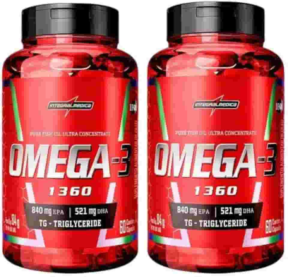 Kit com 2 Ômega 3 TG 840mg EPA + 521mg DHA – 60 Cápsulas | Alta Concentração com Selo IFOS