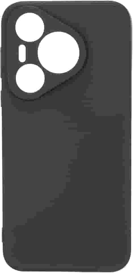 Capa de telefone para celulares de 16,3 x 7,5 x 0,43 cm, silicone TPU, antiqueda e absorção de choque, capa protetora para homens e mulheres, preta