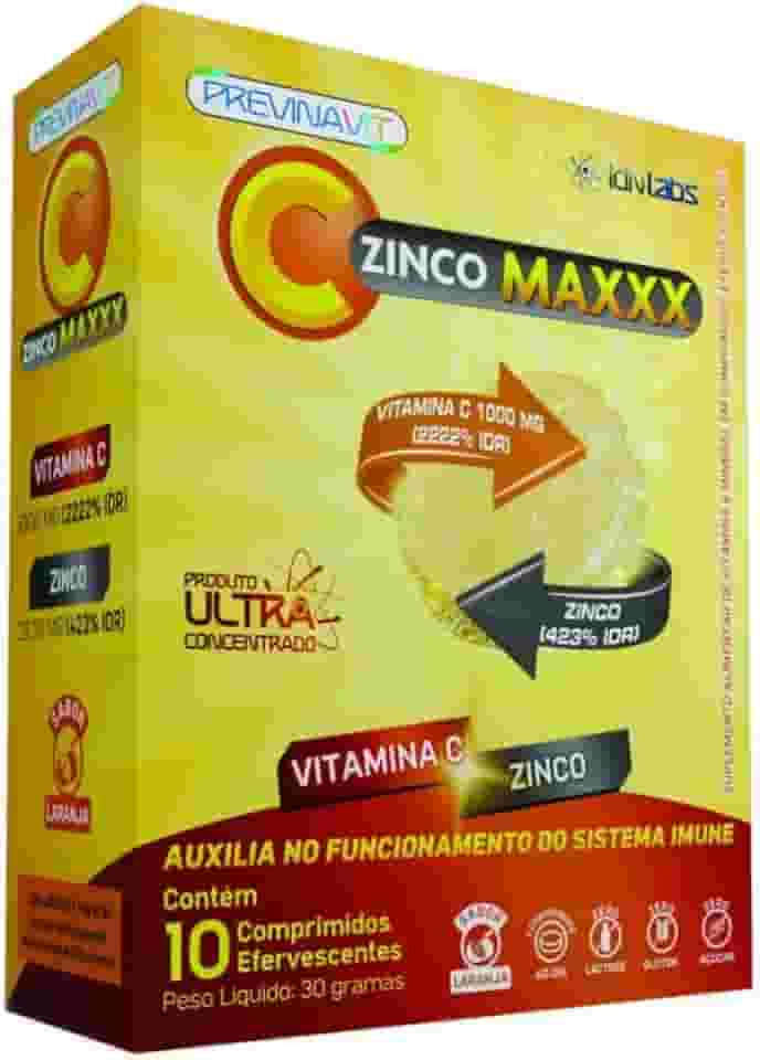 ZincoMAXX Vitamina C 1000mg+Zinco c/10 Efervescente IDN LABS