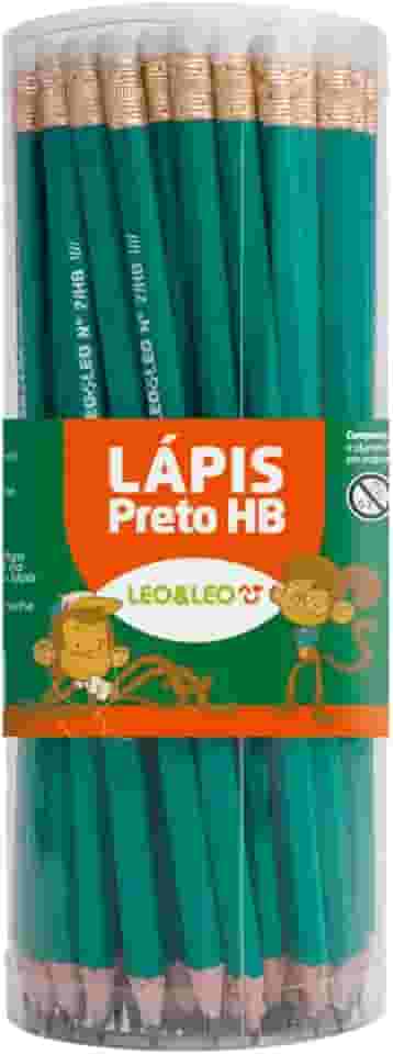 LAPIS GRAFITE HB RESINA VERDE SEXTAVADO/BORR.POTE/72 UND LEOELEO