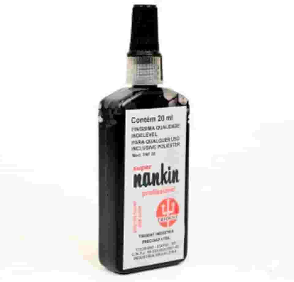 Tinta Nanquim 20 ml, Trident TNF-20, Preto
