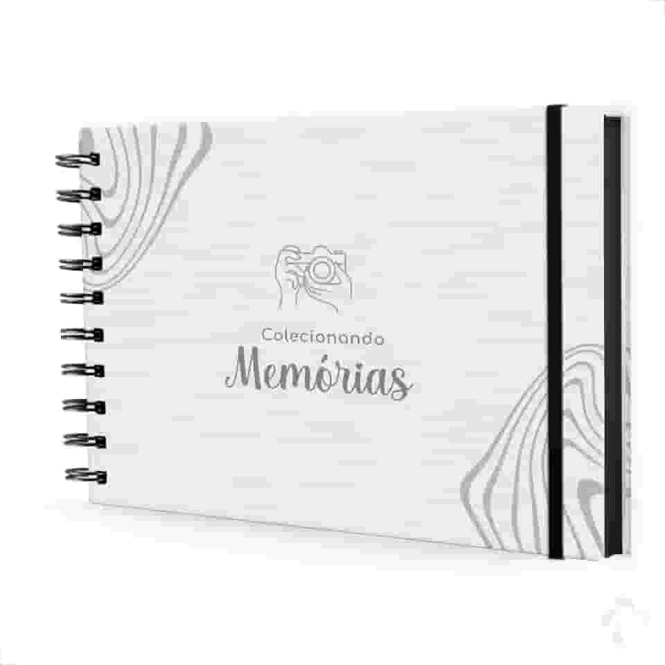 NISTI PRINT, Scrapbook Álbum Fotos Caderno Criativo Folha Preta Memórias