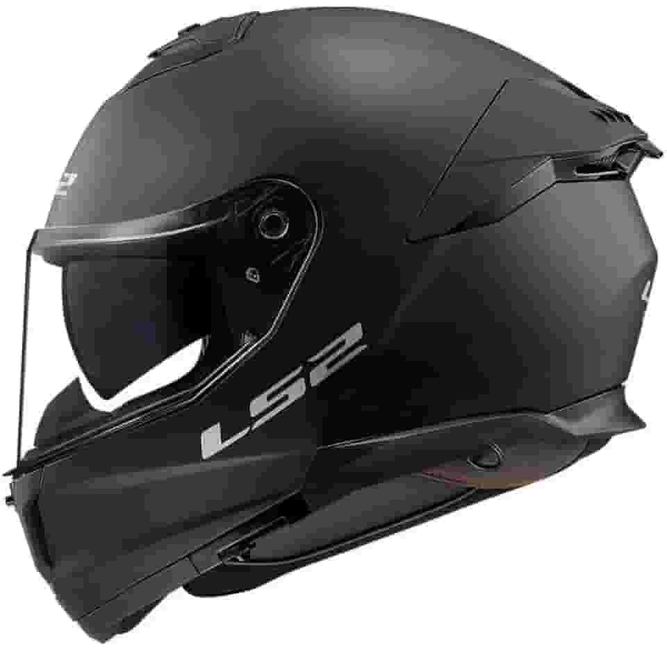 Capacete Ls2 FF808 Stream 2 Monocolor Preto Fosco Tamanho:62