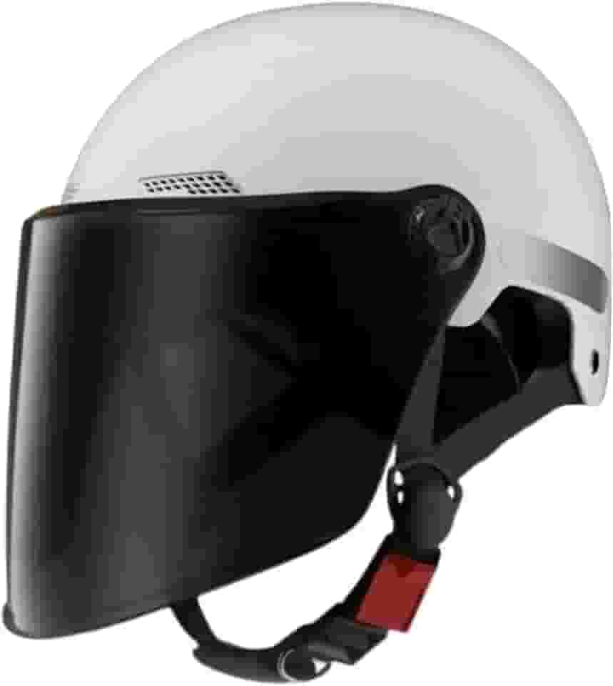 Capacete Aberto Respirável com Viseira Solar, Confortável E Projetado para Ciclismo.