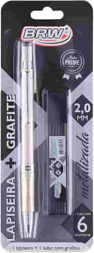 Lapiseira Metalizada Dourada + Grafite 2.0mm, BRW