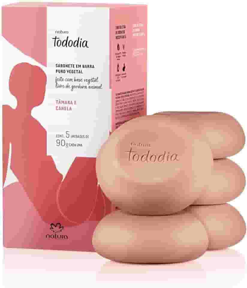 NATURA TODODIA SABONETE EM BARRA TAMARA E CANELA 5 UND X 90G