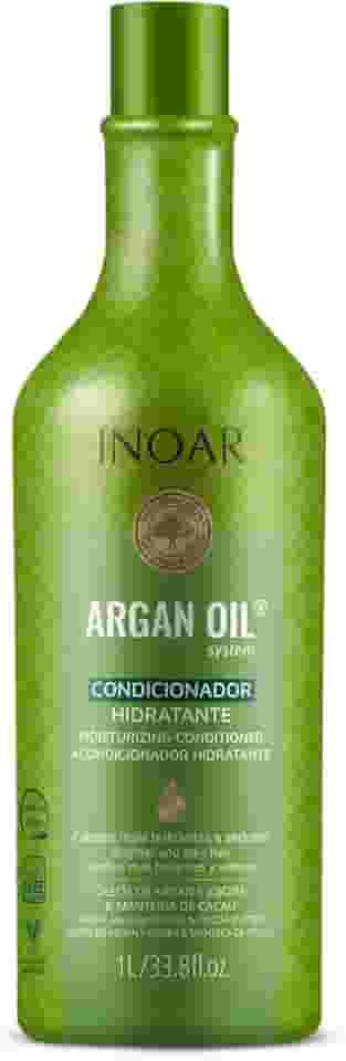 Inoar, Argan Oil Condicionador – Hidratação, Maciez e Brilho com Óleo de Argan para Cabelos Secos ou Fragilizados - 1L