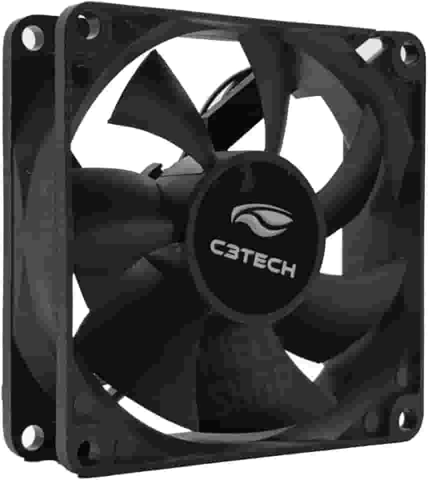 Cooler Fan C3Tech F7-100BK Storm 12x12x2.5 cm Preto - Rolamento FDB 12v 1200RPM