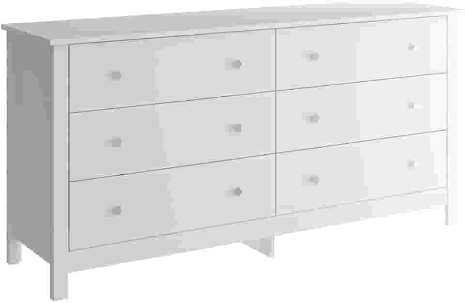 Cômoda Ditália 6 Gavetas Dm-221 Branco