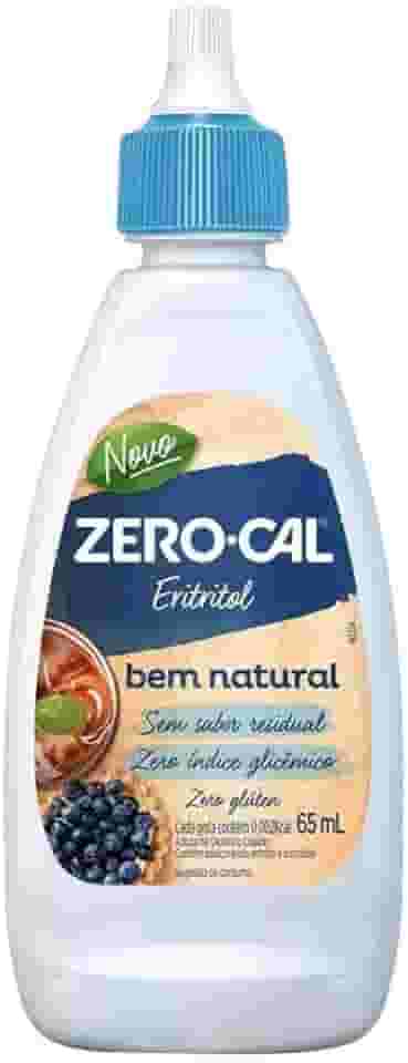 Zero-Cal - Eritritol Adoçante Líquido - Natural, Sem Amargor e Versátil - 65ml