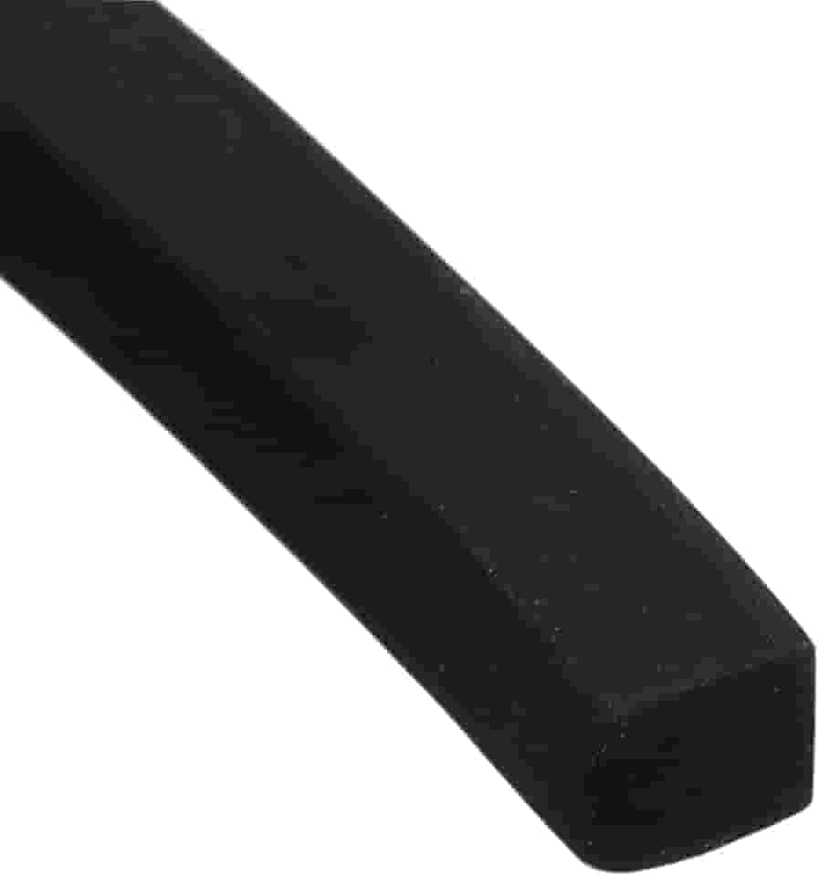 Rolos de folha de borracha de neoprene 0,5 cm x 0,5 cm L x 1,5 cm C Tira de vedação de borracha sólida para gaxeta DIY, artesanato, almofadas, selos, proteção