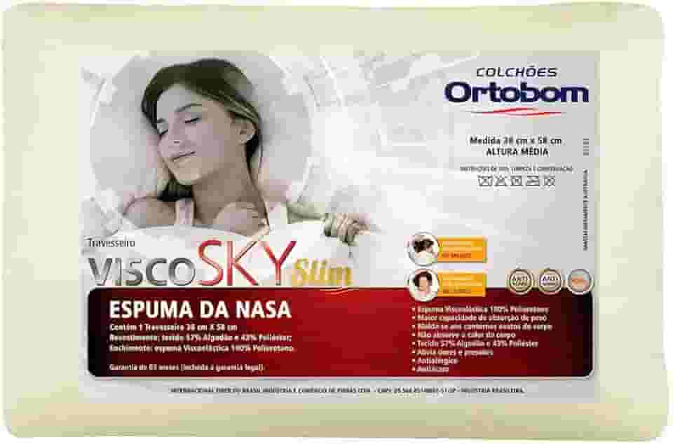 ORTOBOM TRAVESSEIRO VISCO SKY SLIM