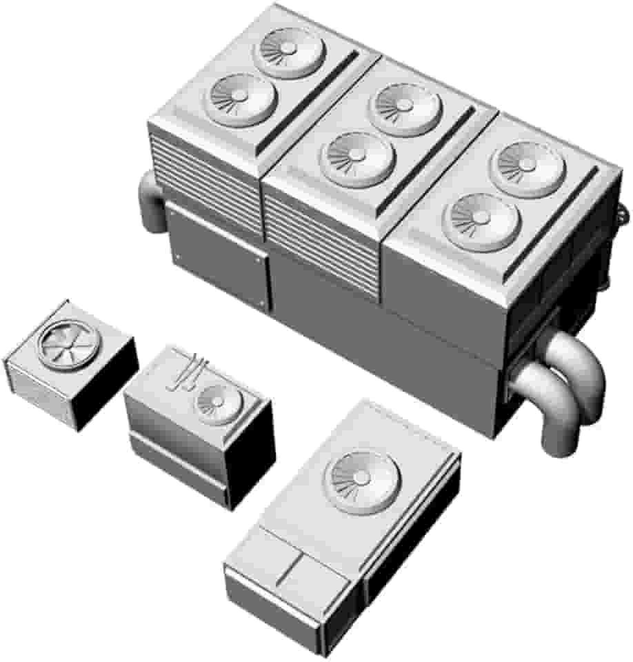 MRY-SFW Conjunto de ventilador de modelo de cena