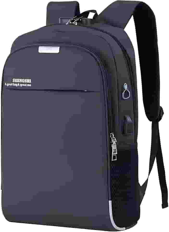 Mochila Executiva Unissex para Notebook até 15.6” - com Entrada USB e Passa-fio para fone – Ideal para Faculdade, Trabalho e Viagens – Antifurto, Resistente e Confortável