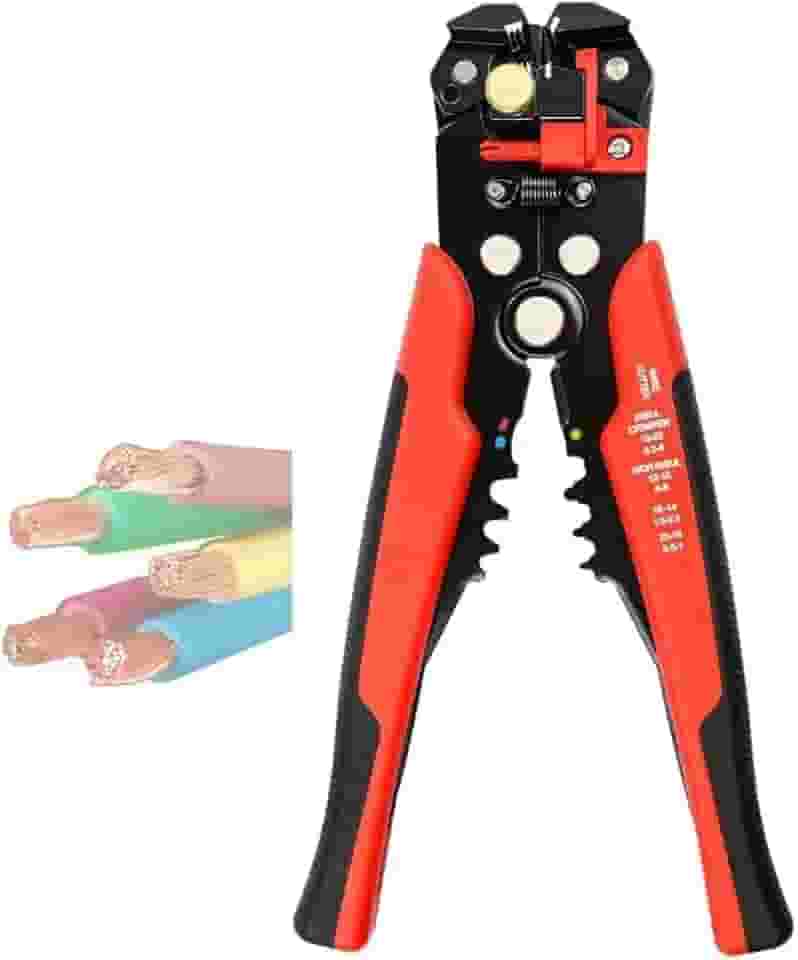 Alicate Desencapador de Fios e Cabos Automatico - Crimpador 3 em 1 - Alicate Descascador Decapador Cortador Profissional Auto Ajustável e Preciso -Vende Mais