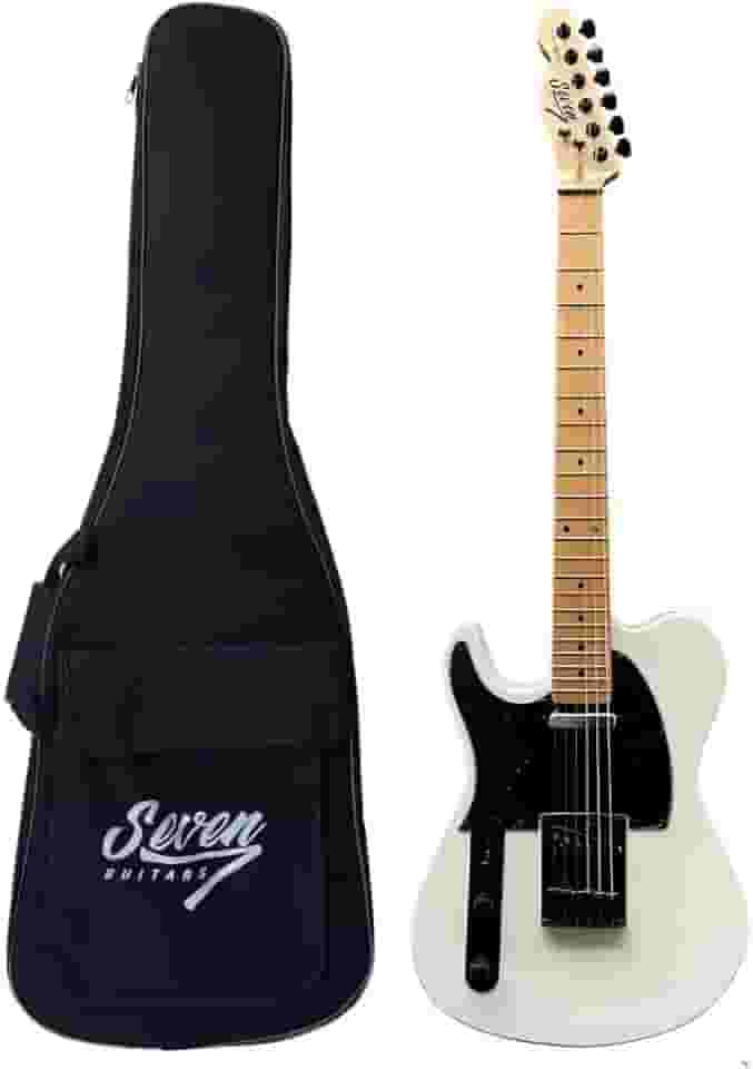 Guitarra Telecaster Seven Stc-307LH Canhoto Branca C/Bag