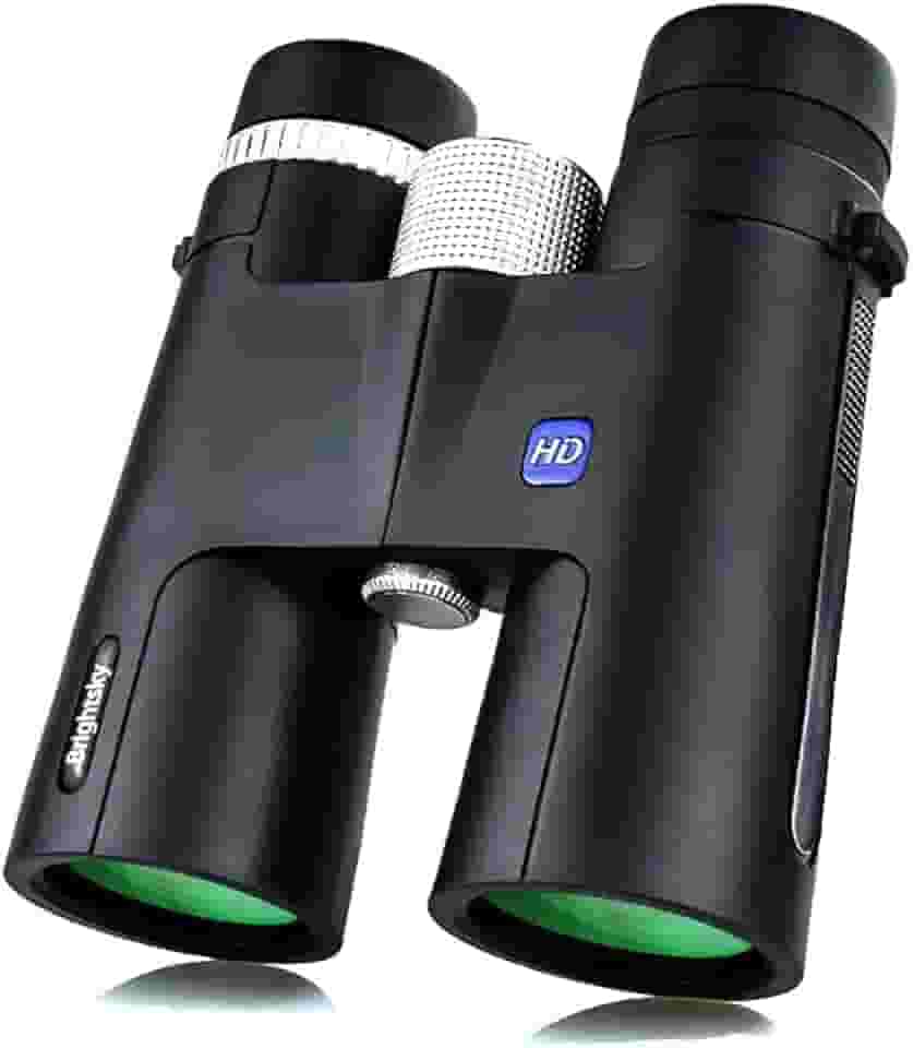 Binóculo Profissional 12x42, Lente Objetiva de Alta Definição, Visão Alargada, Preto