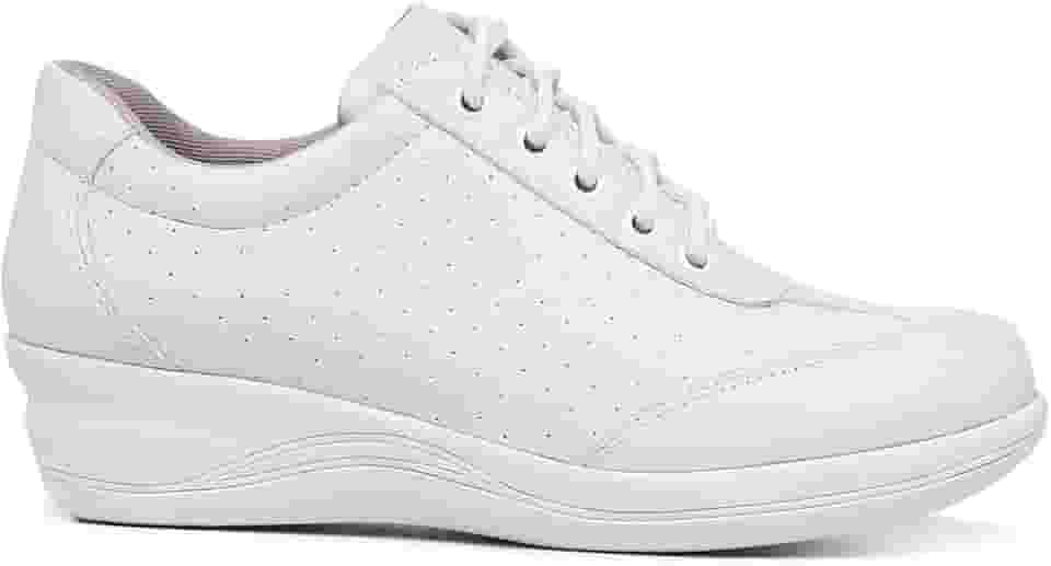 Tênis Ortopédico Feminino Casual Confort com Cadarço Reforçado Macio e Leve