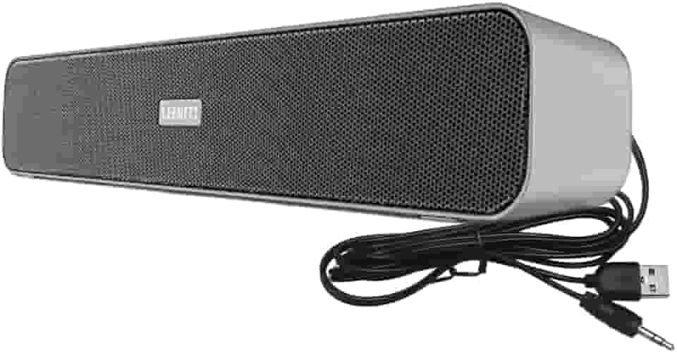 Caixa de Som Design Metálico Soundbar Potente Para Computador Notebook E TV USB Gamer Potencia Sonora Caixinha Subwoofer Efeito Estéreo Ideal Para Música, Games e Filmes - Linha Premium SellXPert
