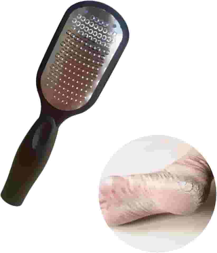 Lixa De Pé Aço Inox Removedor Ralador De Calos Calosidade Pele Morta Rachadura Alisa Pé