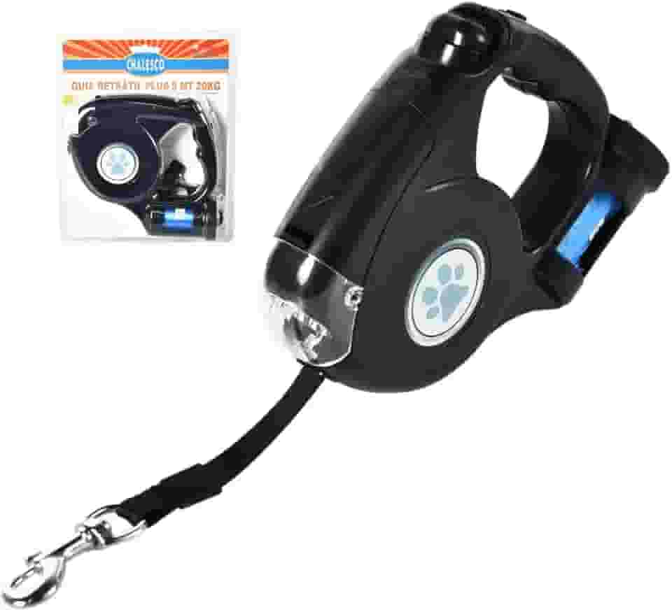 Chalesco Guia Retrátil Plus 20 kg Preta