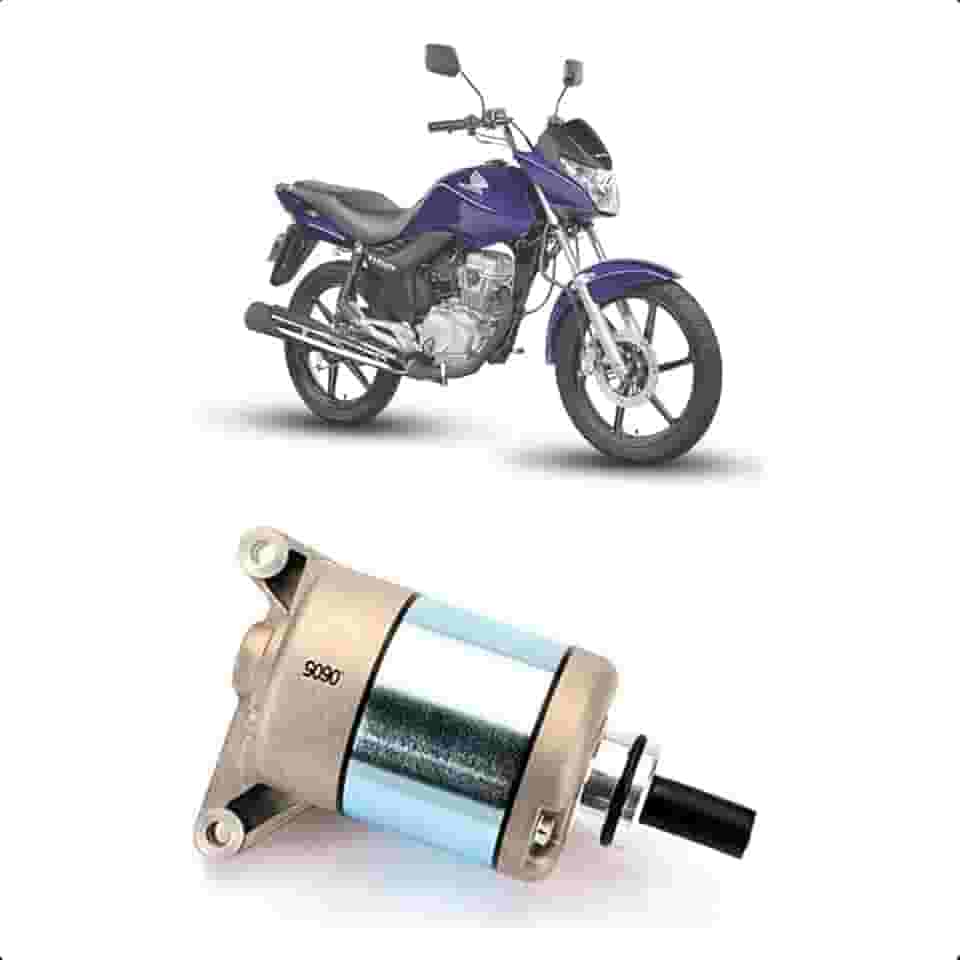 Motor de Partida CG 150 NXR 150 Bros 2006 em diante Mix Flex CG 125 Fan 2009 em diante Cargo 2009 em diante NXR 125 Bros 2013 em diante Magnetron