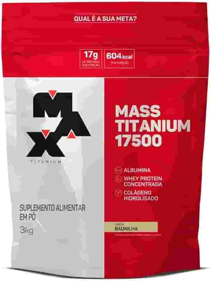 Max Titanium Mass Titanium 17500 (3Kg) - Sabor Baunilha