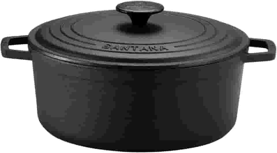 Caçarola Ferro Fundido Alças De Ferro Tampa Ferro 1,2 Lt