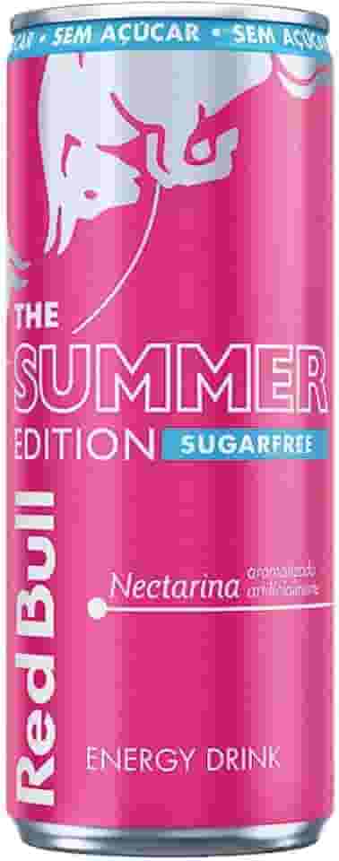 Red Bull Energético, Summer Edition, Nectarina, Sem Açúcar, 250ml