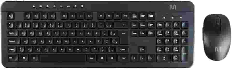 Kit Teclado e Mouse Sem Fio Multi (Multilaser) Recarregável Com Bateria 200mAh - TC250