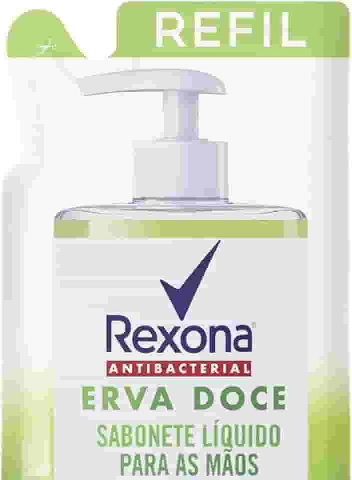 Rexona Sabonete Líquido Antibacterial Para As Mãos Erva-Doce Sachê 500Ml