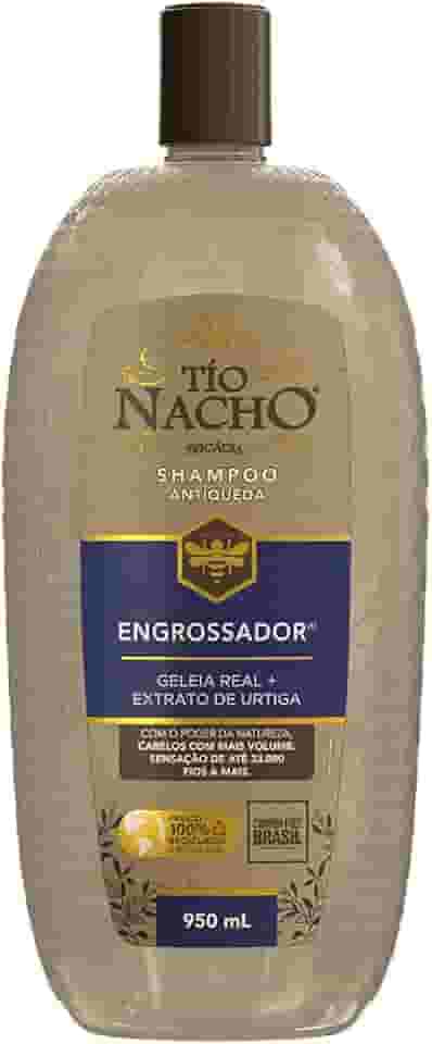 Tio Nacho Shampoo Antiqueda Engrossador Natural Para Cabelos Com Mais Volume E Sensação De Até 33.000 Fios A Mais Carbon Free 950 Ml - 1 Pack