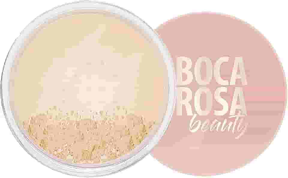 Pó Facial Solto Boca Rosa Beauty Mármore 1 – Acabamento Matte, Controle de Oleosidade, Textura Aveludada – Maquiagem Vegana, Tom Claro – 20g