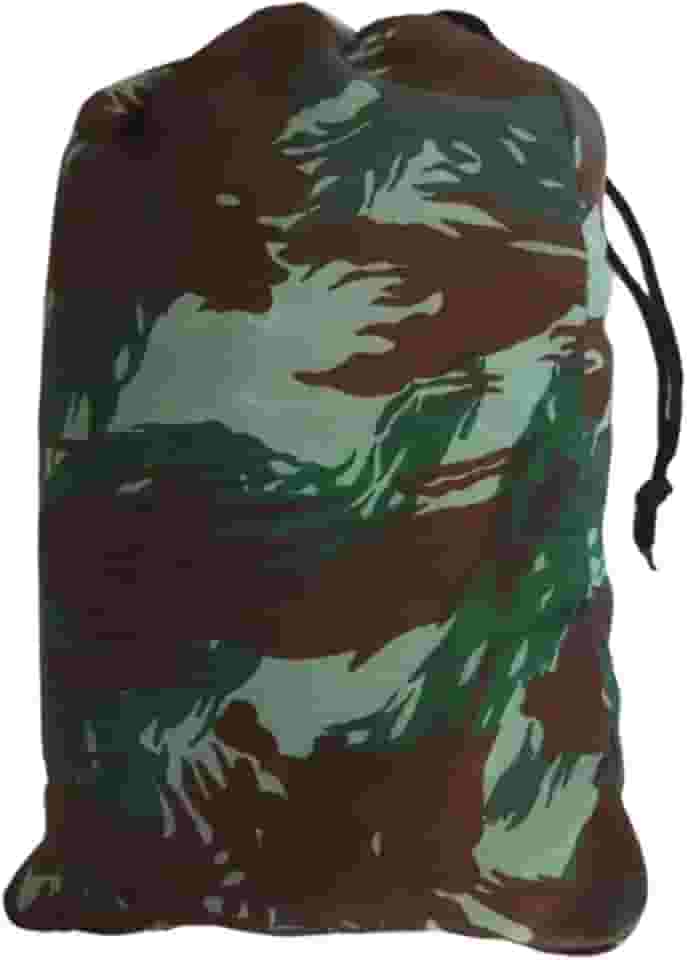 Rede de Dormir Camping Nylon Estampa Exército com Bolsa – Rede para Acampamento Leve, Compacta, 2,10 x 1,60 m, Suporta até 150 kg