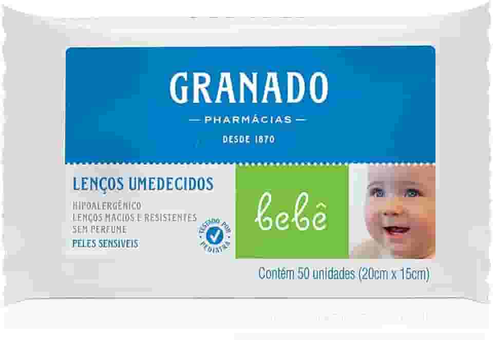 Granado Lenço Bebê, Pele Sensível, 50 Unidades