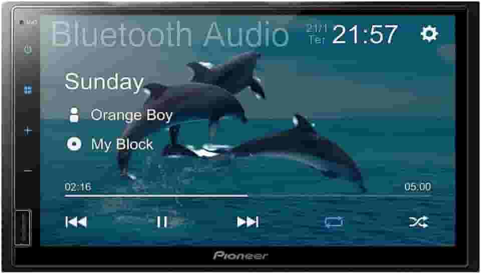 Central Multimídia Pioneer DMH-145BR 7 Polegadas USB Espelhamento Android