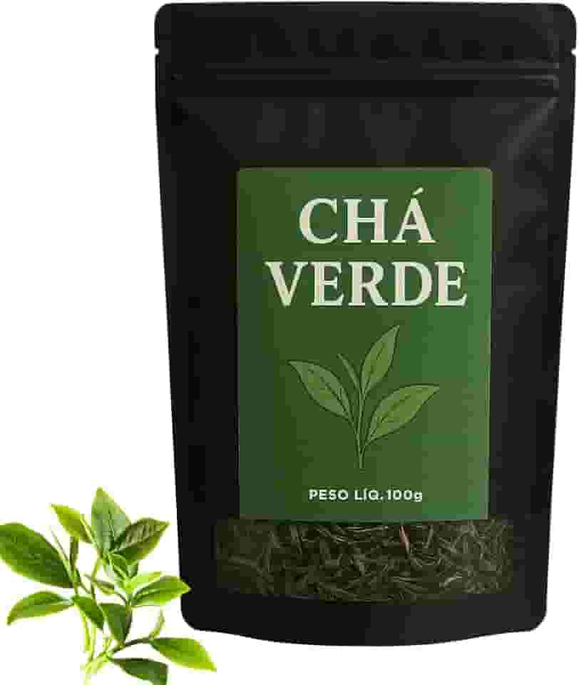 Chá Verde Natural Folhas Premium Antioxidante Detox Emagrecimento Saúde Bem Estar 200gr