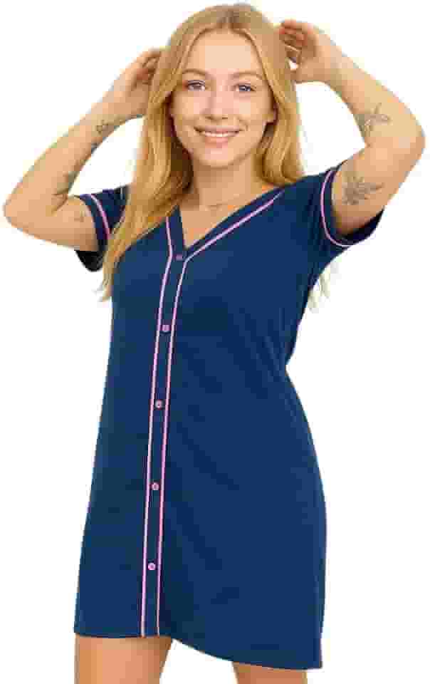 Camisola Amamentação Americana Pós Cirúrgica com Botões Eliana