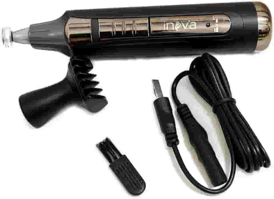 Aparador de Pelos Profissional U-771 – Recarregável USB, Corte para Barba, Nariz e Sobrancelha