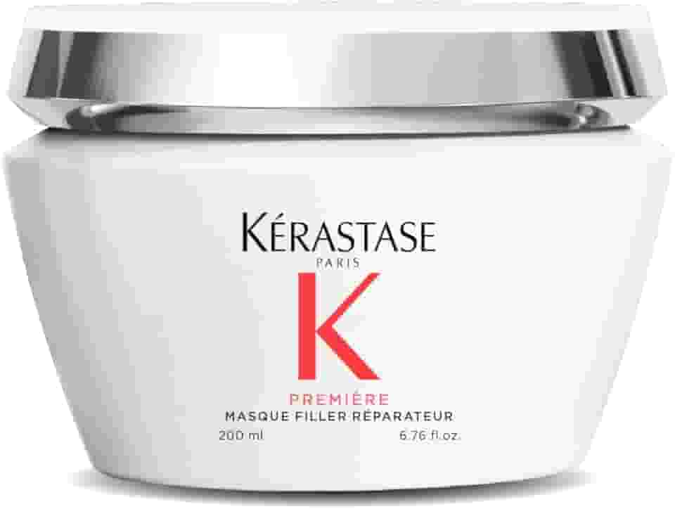 Kérastase Máscara Première Masque Filler Réparateur, Todos os tipos de cabelos danificados, Reparador de preenchimento, Hidrata e fortalece, Peptídeo e Glicina, 200ml