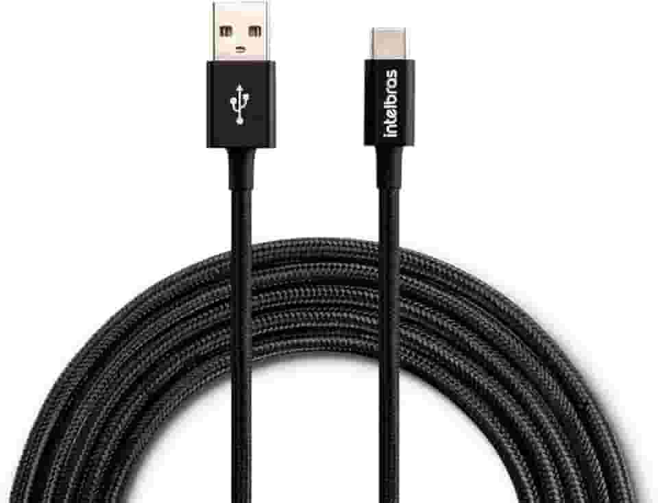 INTELBRAS Cabo USB-C 1,5m Nylon EUAC 15NP Preto
