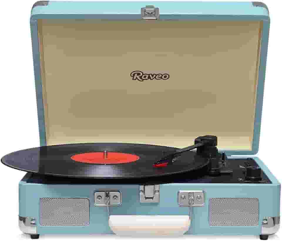 Vitrola Chrome Light Blue com USB e Bluetooth, Bivolt