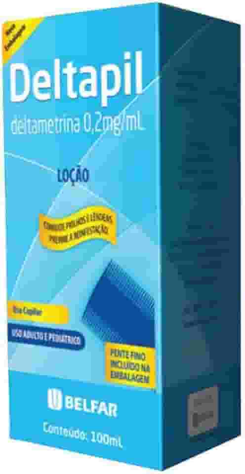 Shampoo Para Piolhos Deltapil Com Pente Fino Incluso 100Ml