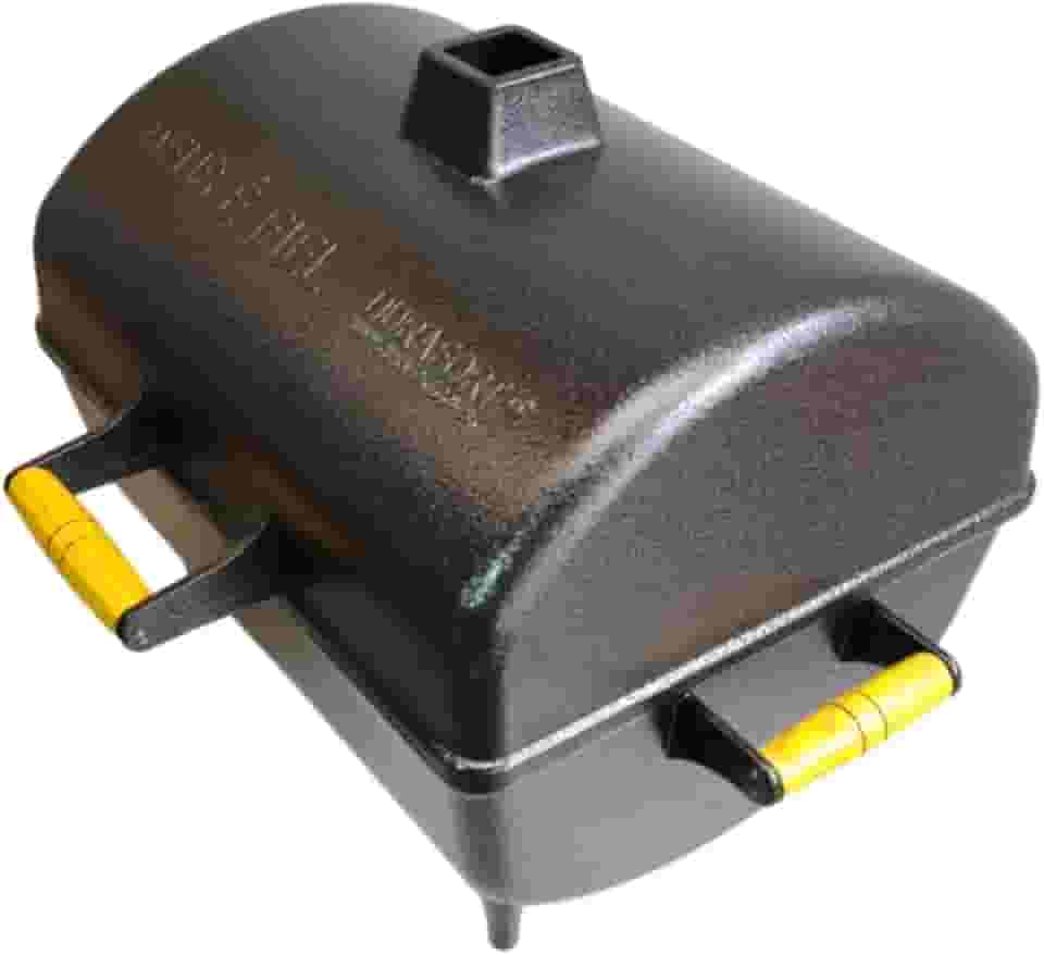 Churrasqueira Portátil a Carvão Tipo Bafo em Alumínio DURAFORT Modelo GOLD (Preto Craquelado)