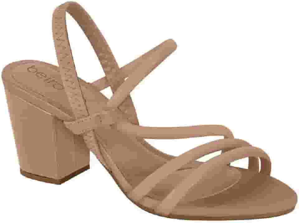 Sandalia Beira Rio Salto Bloco Ref 8280.686.21191 Nude 034
