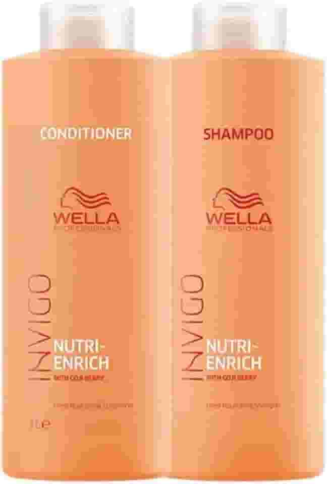 Kit Shampoo E Condicionador 1L Nutri Enrich Invigo Wella Professional