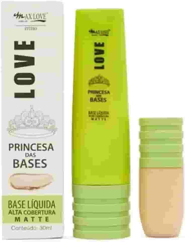 Base MaxLove – Princesa das Bases – Alta Cobertura, Efeito Matte, Textura Leve, Longa Duração – Acabamento Aveludado (201)