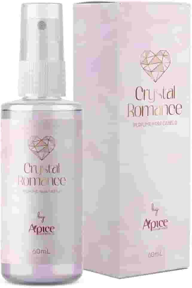 Ápice Perfume Capilar Crystal Romance | Fragrância de Longa Duração com Brilho e Maciez para os Fios | 60ml